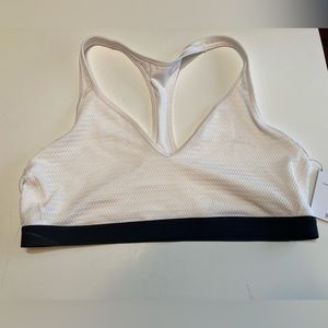 Victoria’s Secret Sport The Player XL White Racerback Workout Yoga Bra NWT